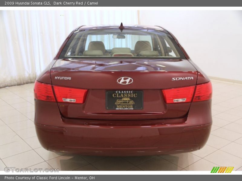 Dark Cherry Red / Camel 2009 Hyundai Sonata GLS