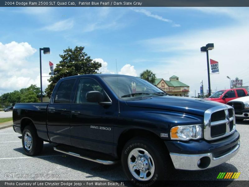 Patriot Blue Pearl / Dark Slate Gray 2004 Dodge Ram 2500 SLT Quad Cab