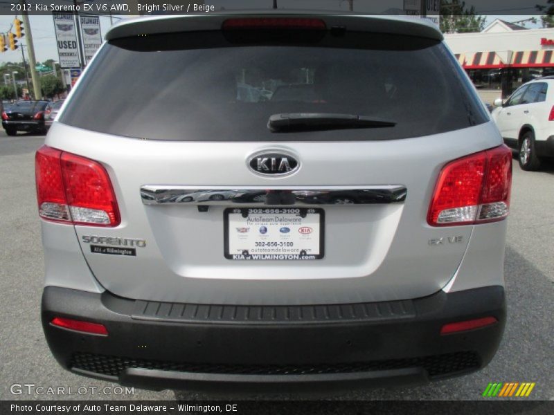 Bright Silver / Beige 2012 Kia Sorento EX V6 AWD