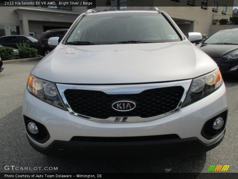 Bright Silver / Beige 2012 Kia Sorento EX V6 AWD
