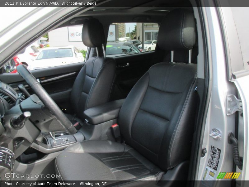 Bright Silver / Beige 2012 Kia Sorento EX V6 AWD