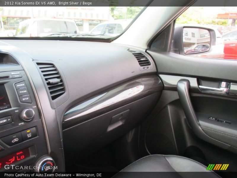 Bright Silver / Beige 2012 Kia Sorento EX V6 AWD