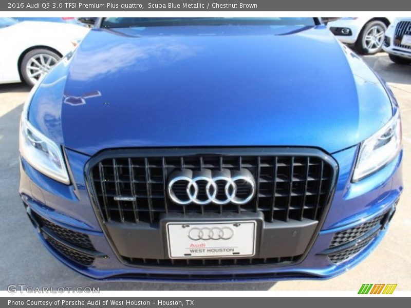 Scuba Blue Metallic / Chestnut Brown 2016 Audi Q5 3.0 TFSI Premium Plus quattro