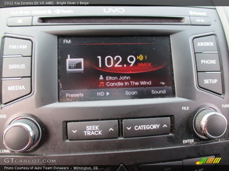 Bright Silver / Beige 2012 Kia Sorento EX V6 AWD