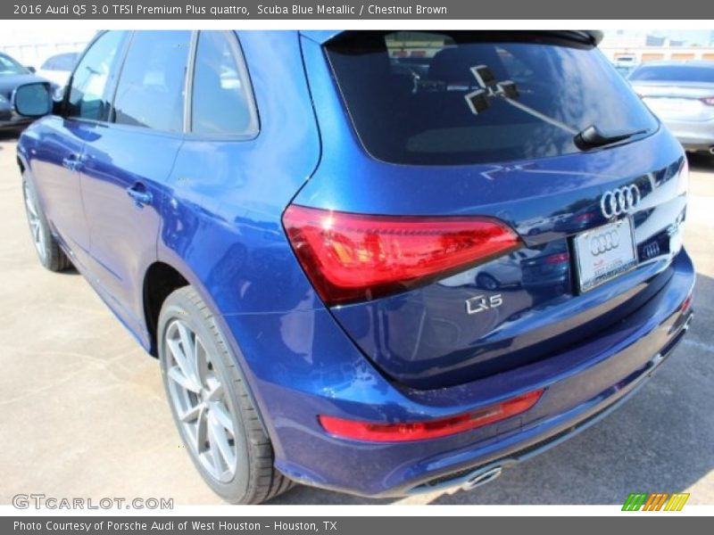 Scuba Blue Metallic / Chestnut Brown 2016 Audi Q5 3.0 TFSI Premium Plus quattro