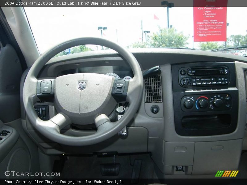 Patriot Blue Pearl / Dark Slate Gray 2004 Dodge Ram 2500 SLT Quad Cab