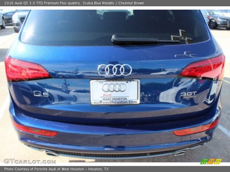 Scuba Blue Metallic / Chestnut Brown 2016 Audi Q5 3.0 TFSI Premium Plus quattro