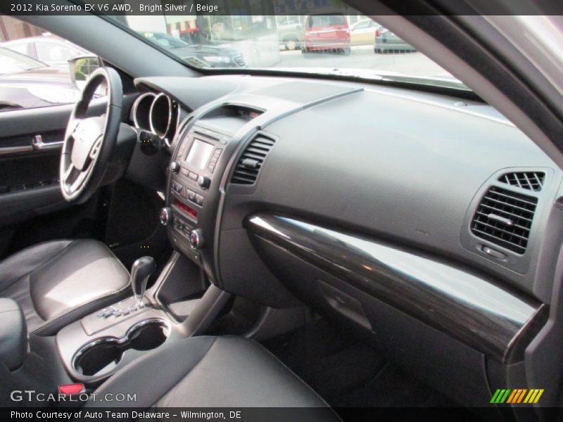 Bright Silver / Beige 2012 Kia Sorento EX V6 AWD