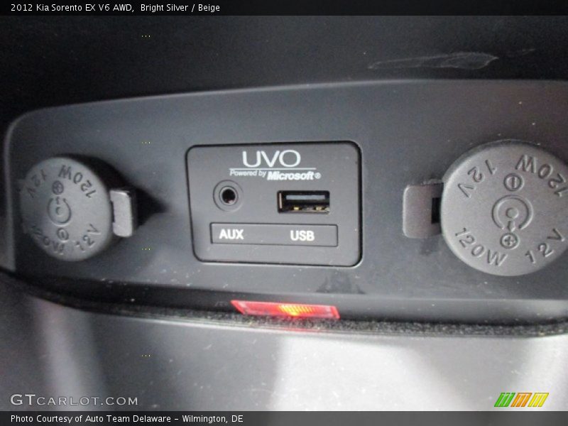 Bright Silver / Beige 2012 Kia Sorento EX V6 AWD