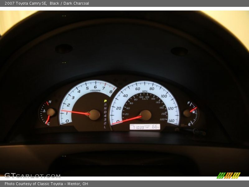 Black / Dark Charcoal 2007 Toyota Camry SE
