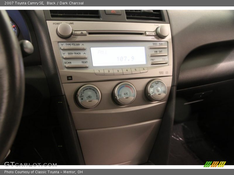 Black / Dark Charcoal 2007 Toyota Camry SE