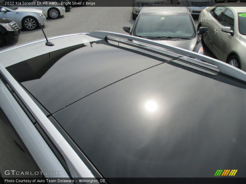 Bright Silver / Beige 2012 Kia Sorento EX V6 AWD