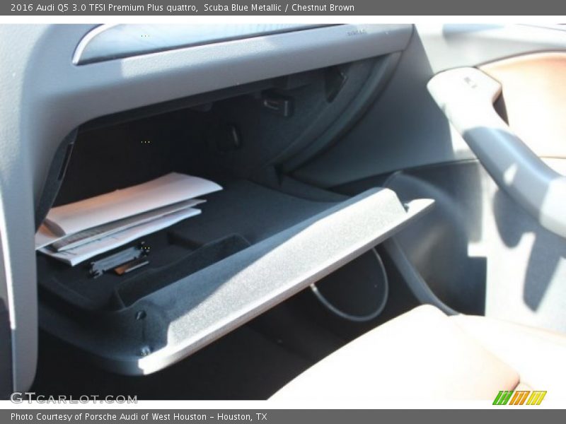 Scuba Blue Metallic / Chestnut Brown 2016 Audi Q5 3.0 TFSI Premium Plus quattro