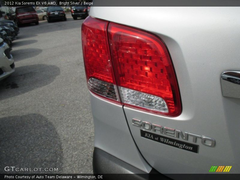 Bright Silver / Beige 2012 Kia Sorento EX V6 AWD