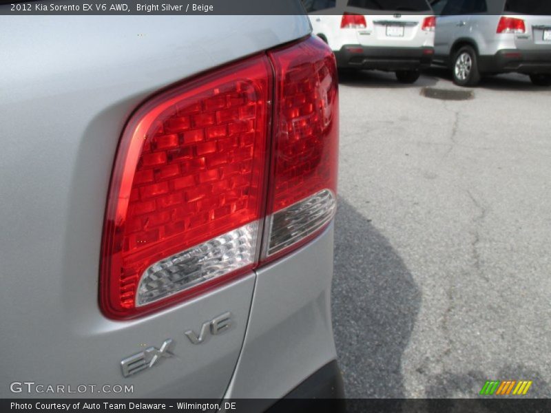 Bright Silver / Beige 2012 Kia Sorento EX V6 AWD