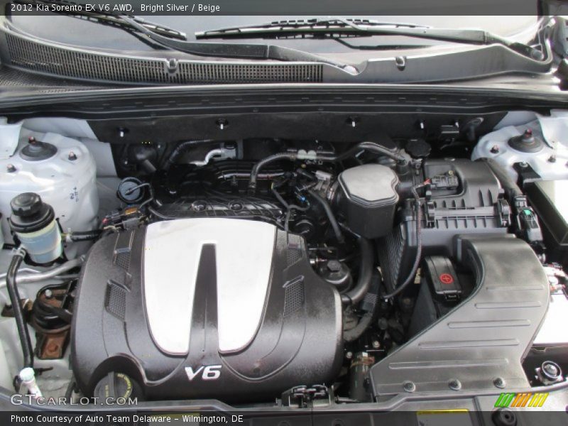 Bright Silver / Beige 2012 Kia Sorento EX V6 AWD