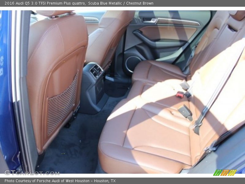 Scuba Blue Metallic / Chestnut Brown 2016 Audi Q5 3.0 TFSI Premium Plus quattro