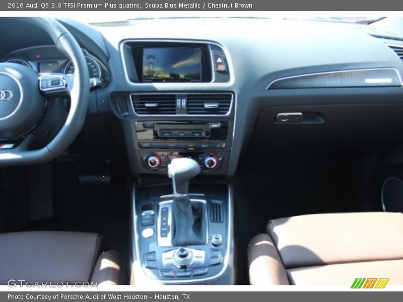 Scuba Blue Metallic / Chestnut Brown 2016 Audi Q5 3.0 TFSI Premium Plus quattro