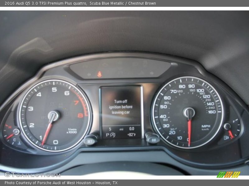 Scuba Blue Metallic / Chestnut Brown 2016 Audi Q5 3.0 TFSI Premium Plus quattro