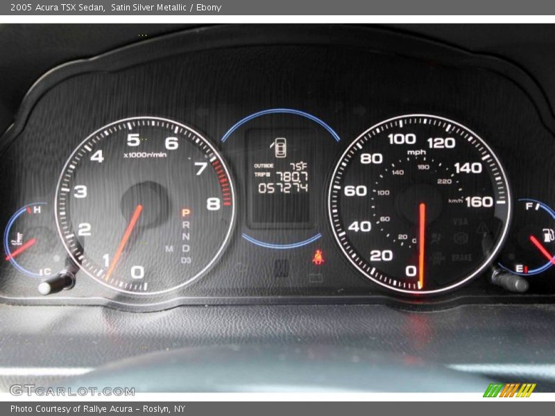 Satin Silver Metallic / Ebony 2005 Acura TSX Sedan