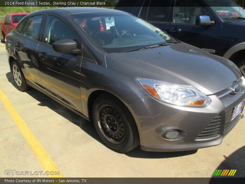 Sterling Gray / Charcoal Black 2014 Ford Focus S Sedan