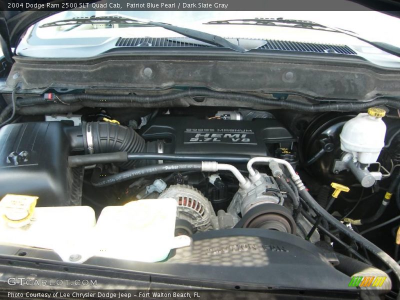 Patriot Blue Pearl / Dark Slate Gray 2004 Dodge Ram 2500 SLT Quad Cab