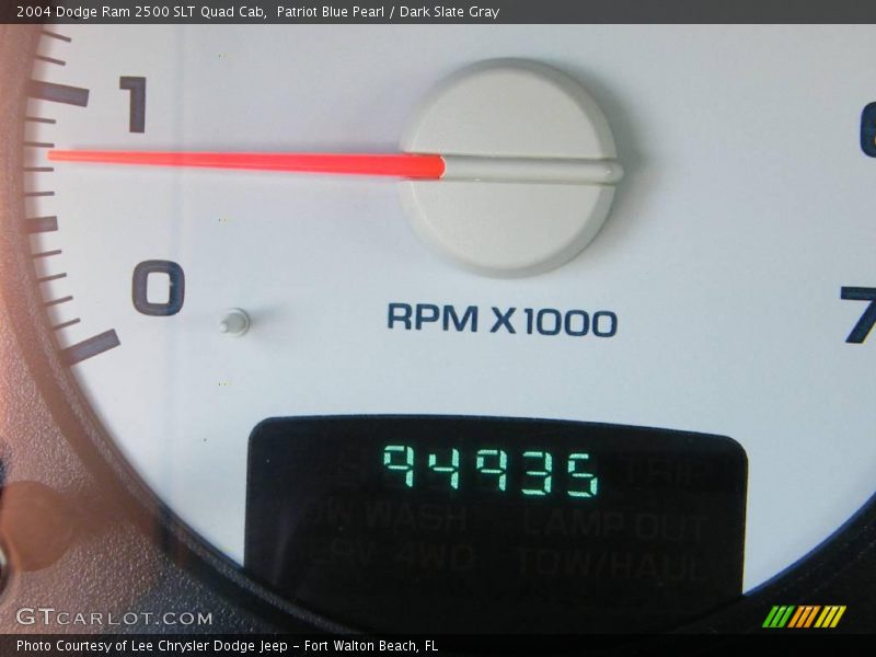 Patriot Blue Pearl / Dark Slate Gray 2004 Dodge Ram 2500 SLT Quad Cab