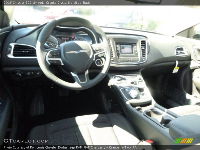 Granite Crystal Metallic / Black 2016 Chrysler 200 Limited