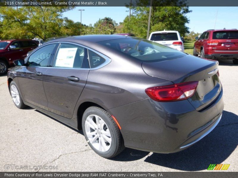 Granite Crystal Metallic / Black 2016 Chrysler 200 Limited