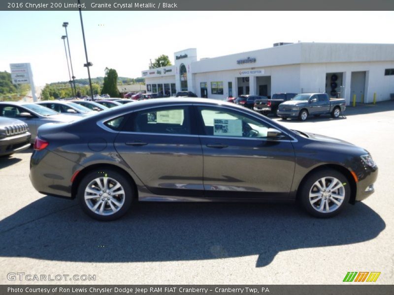 Granite Crystal Metallic / Black 2016 Chrysler 200 Limited
