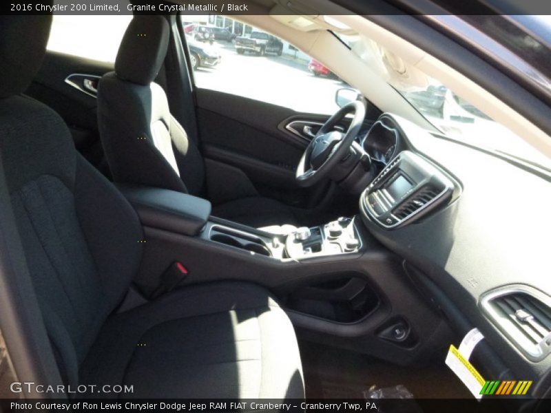 Granite Crystal Metallic / Black 2016 Chrysler 200 Limited