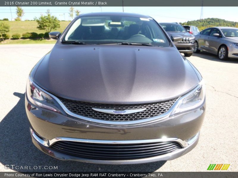Granite Crystal Metallic / Black 2016 Chrysler 200 Limited