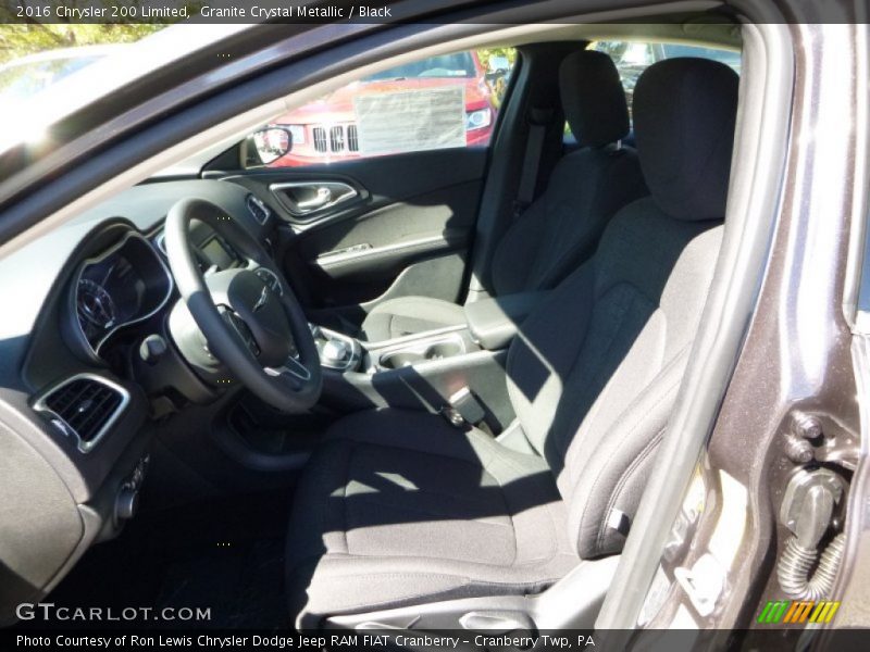 Granite Crystal Metallic / Black 2016 Chrysler 200 Limited