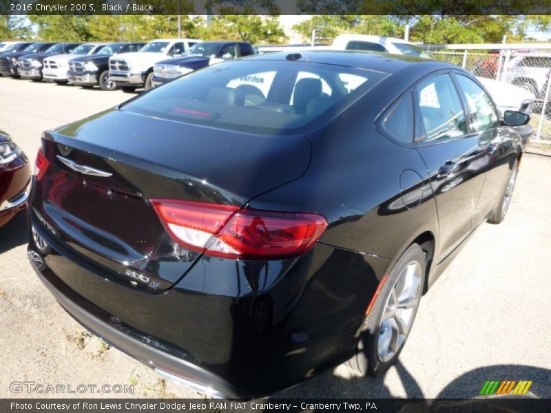 Black / Black 2016 Chrysler 200 S