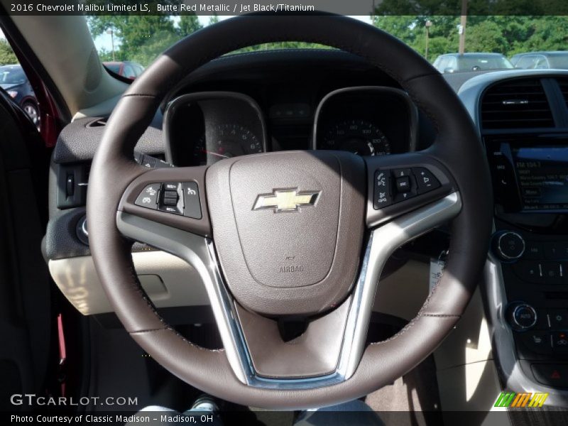 Butte Red Metallic / Jet Black/Titanium 2016 Chevrolet Malibu Limited LS