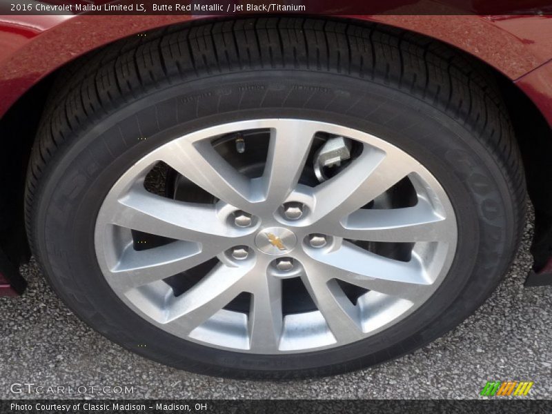 Butte Red Metallic / Jet Black/Titanium 2016 Chevrolet Malibu Limited LS