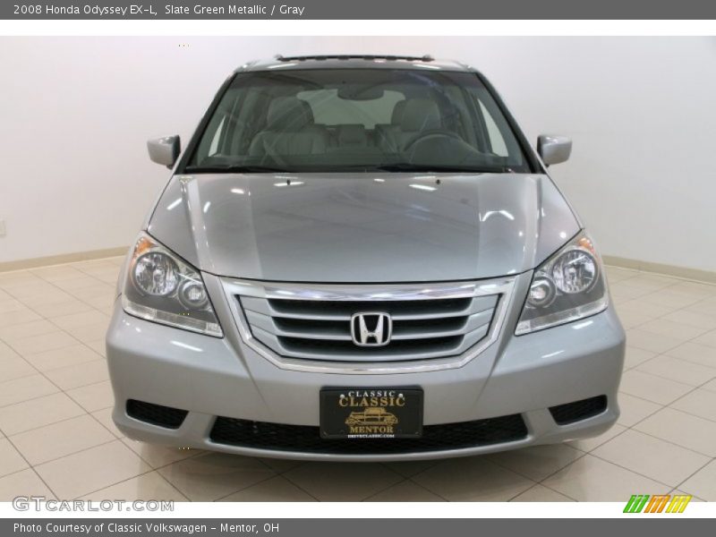 Slate Green Metallic / Gray 2008 Honda Odyssey EX-L
