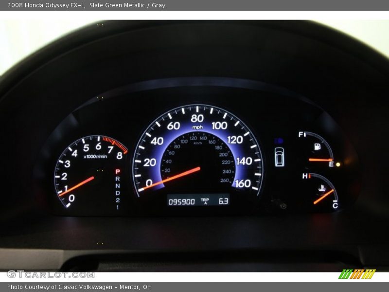Slate Green Metallic / Gray 2008 Honda Odyssey EX-L