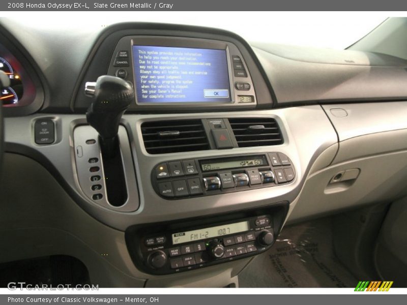Slate Green Metallic / Gray 2008 Honda Odyssey EX-L