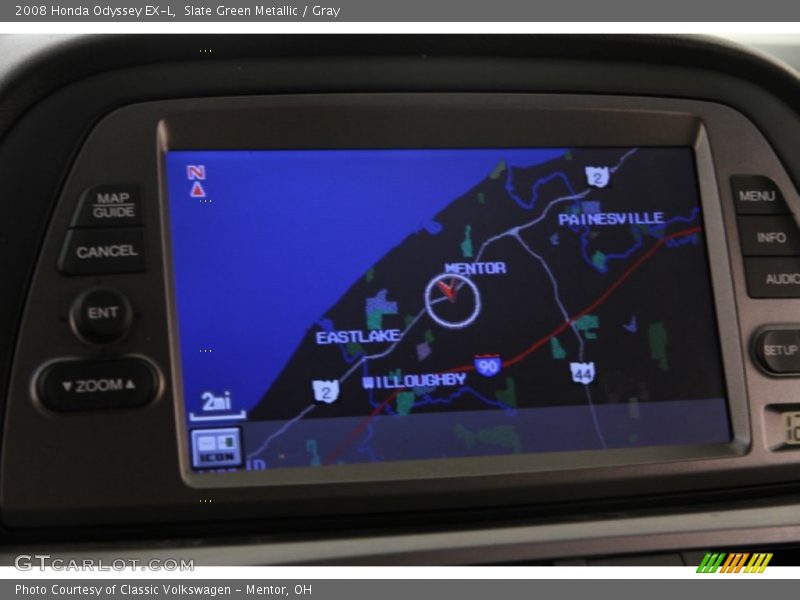 Slate Green Metallic / Gray 2008 Honda Odyssey EX-L