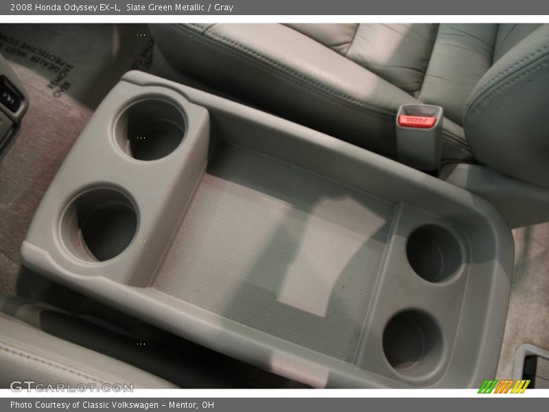 Slate Green Metallic / Gray 2008 Honda Odyssey EX-L