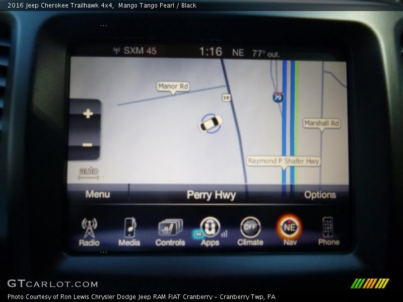 Mango Tango Pearl / Black 2016 Jeep Cherokee Trailhawk 4x4