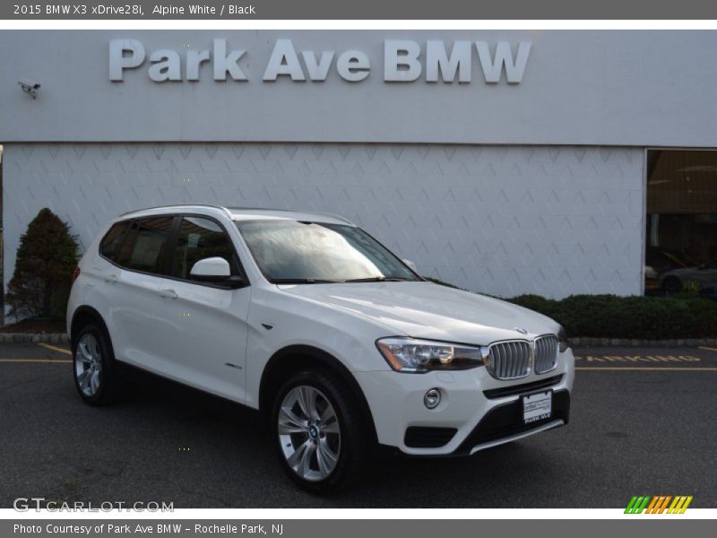 Alpine White / Black 2015 BMW X3 xDrive28i