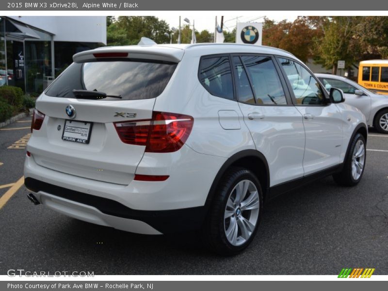 Alpine White / Black 2015 BMW X3 xDrive28i