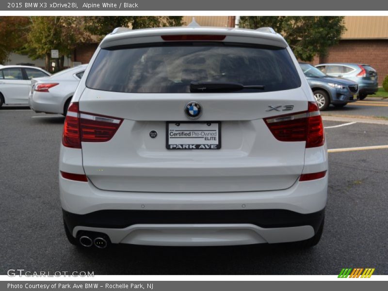 Alpine White / Black 2015 BMW X3 xDrive28i