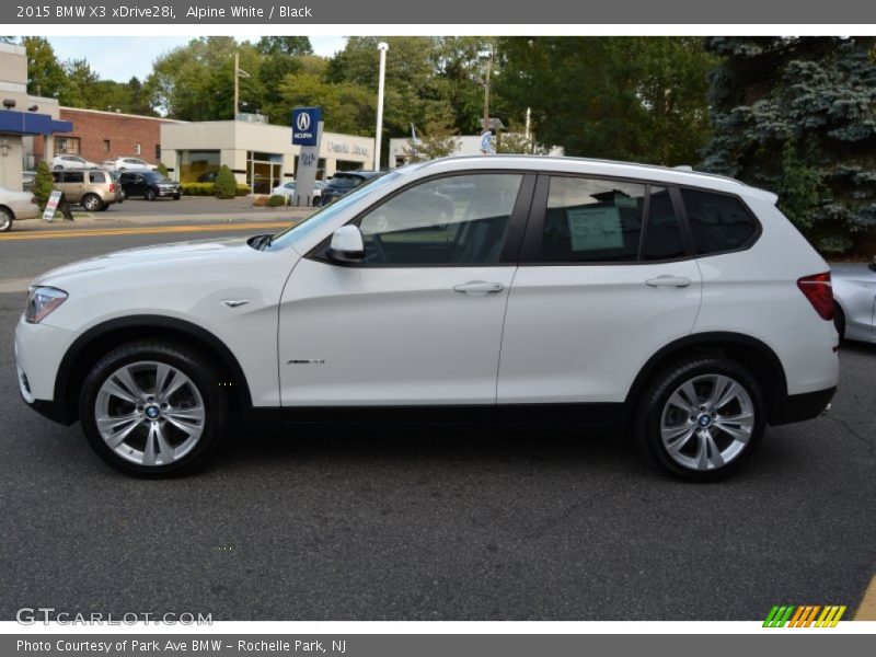 Alpine White / Black 2015 BMW X3 xDrive28i