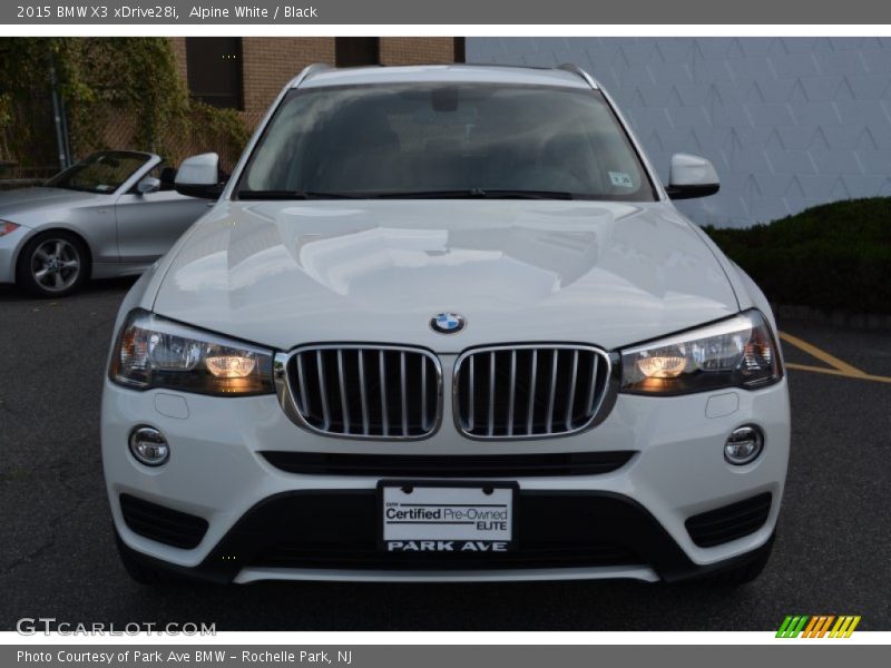 Alpine White / Black 2015 BMW X3 xDrive28i