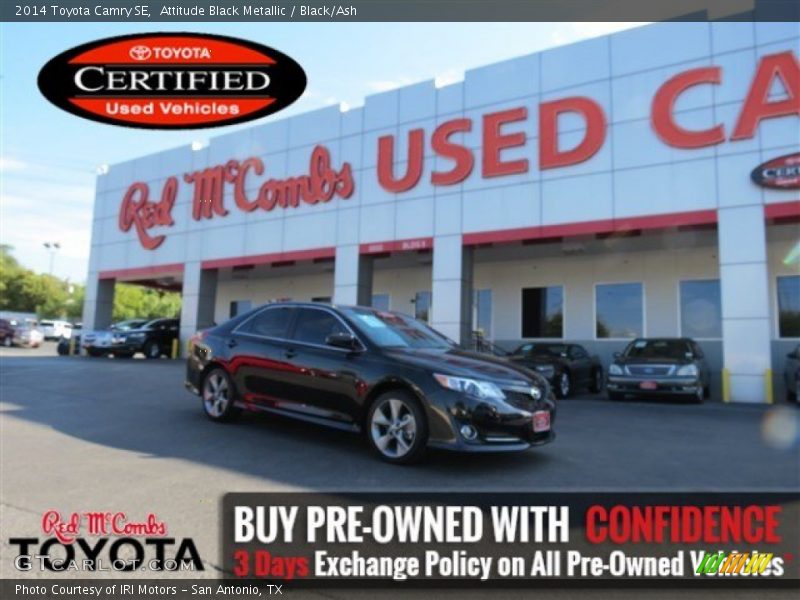 Attitude Black Metallic / Black/Ash 2014 Toyota Camry SE