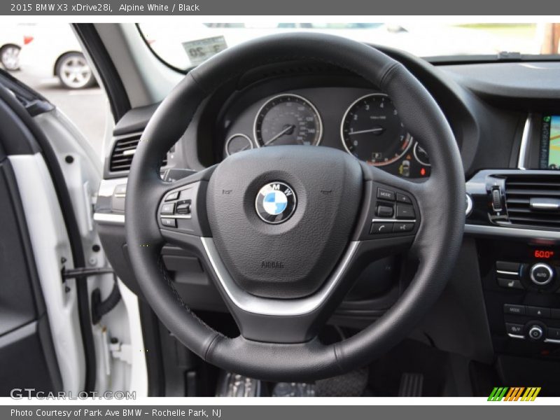 Alpine White / Black 2015 BMW X3 xDrive28i