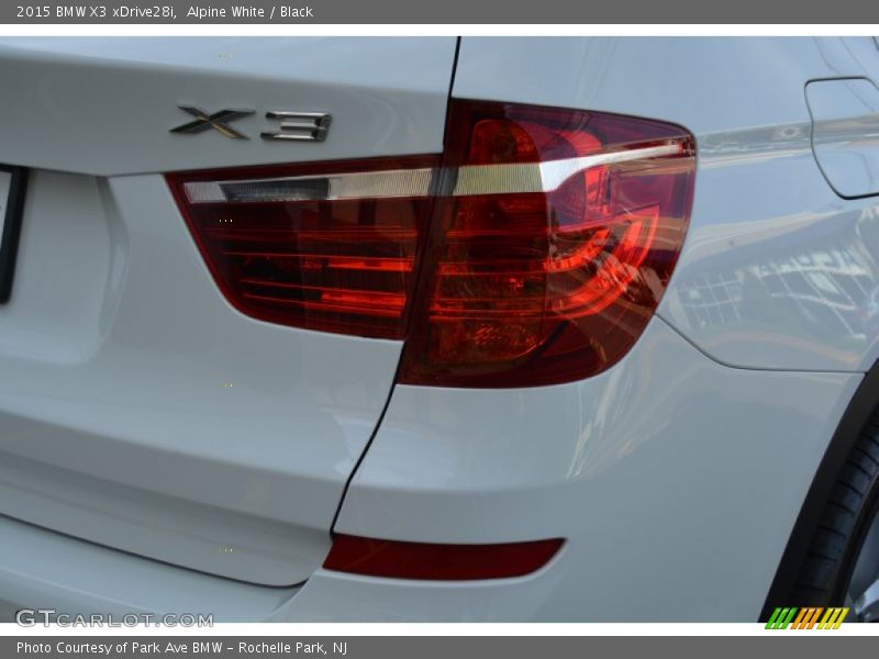 Alpine White / Black 2015 BMW X3 xDrive28i